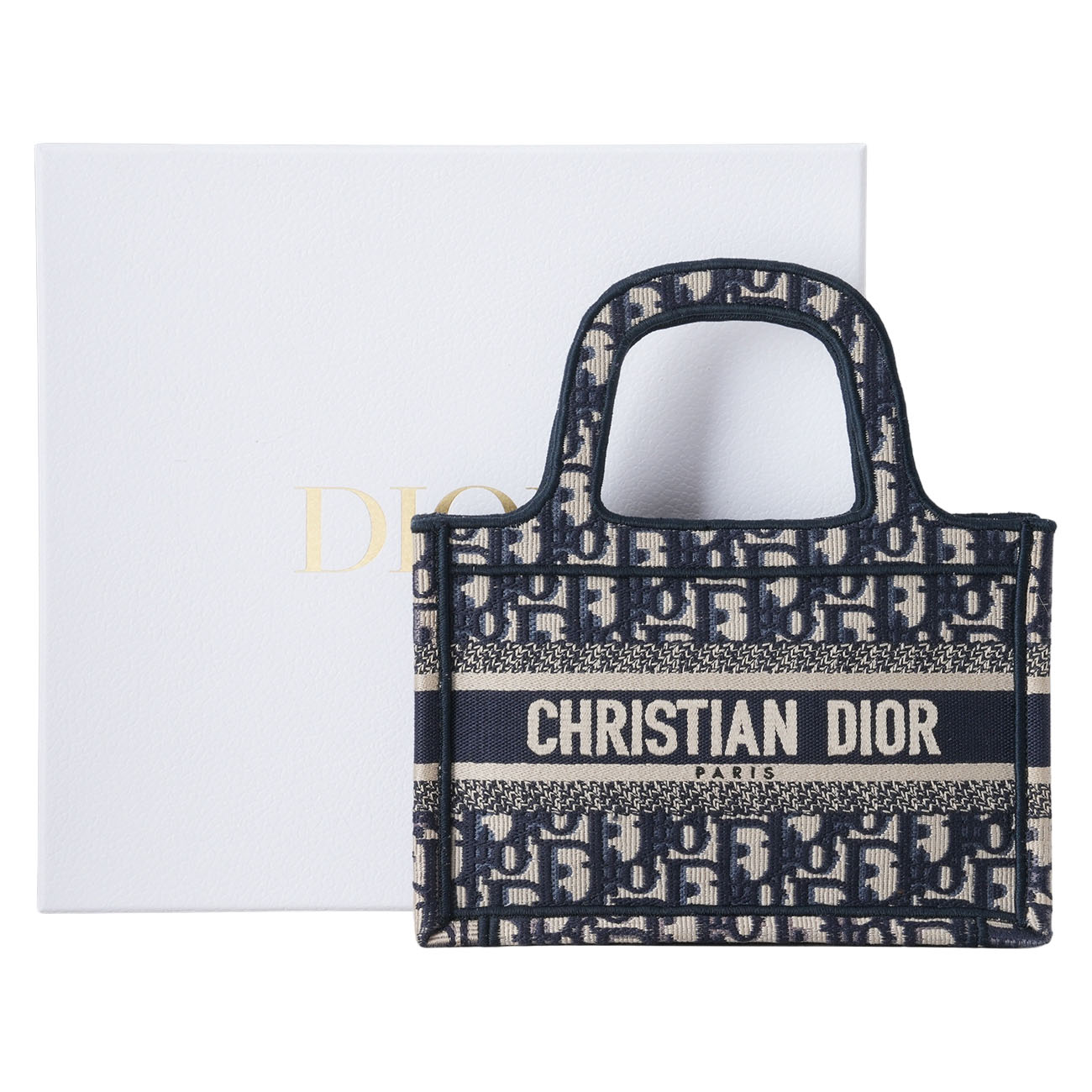 CHRISTIAN DIOR(USED)디올 오블리크 북토트 미니